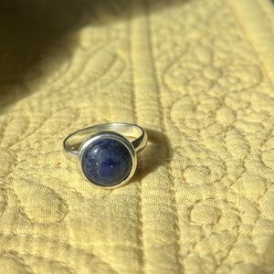 Silpada Sterling SilverRing with Midnight Blue Lapis